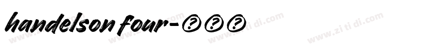 handelson four字体转换